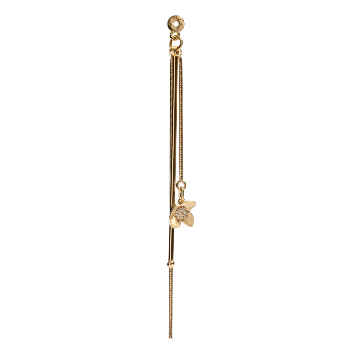 Cerulea 18K Gold Plated Pendant w. Zirconias