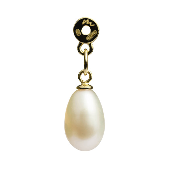 Elara 18K Gold Plated Pendant w. Pearl
