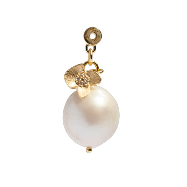 Alba 18K Gold Plated Pendant w. Zirconias