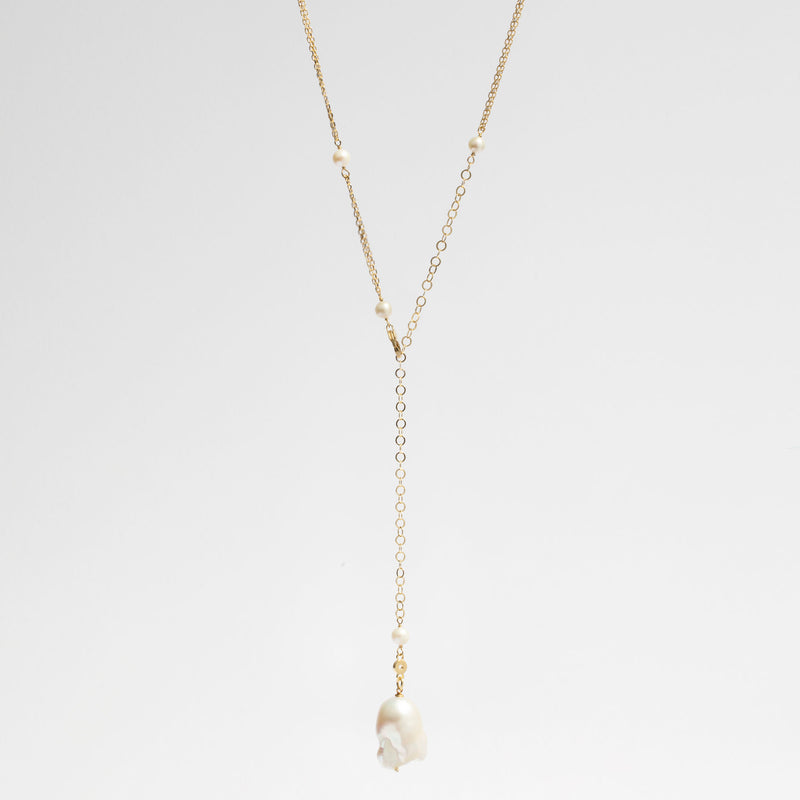 Orione 18K Gold Plated Necklace w. Pearls