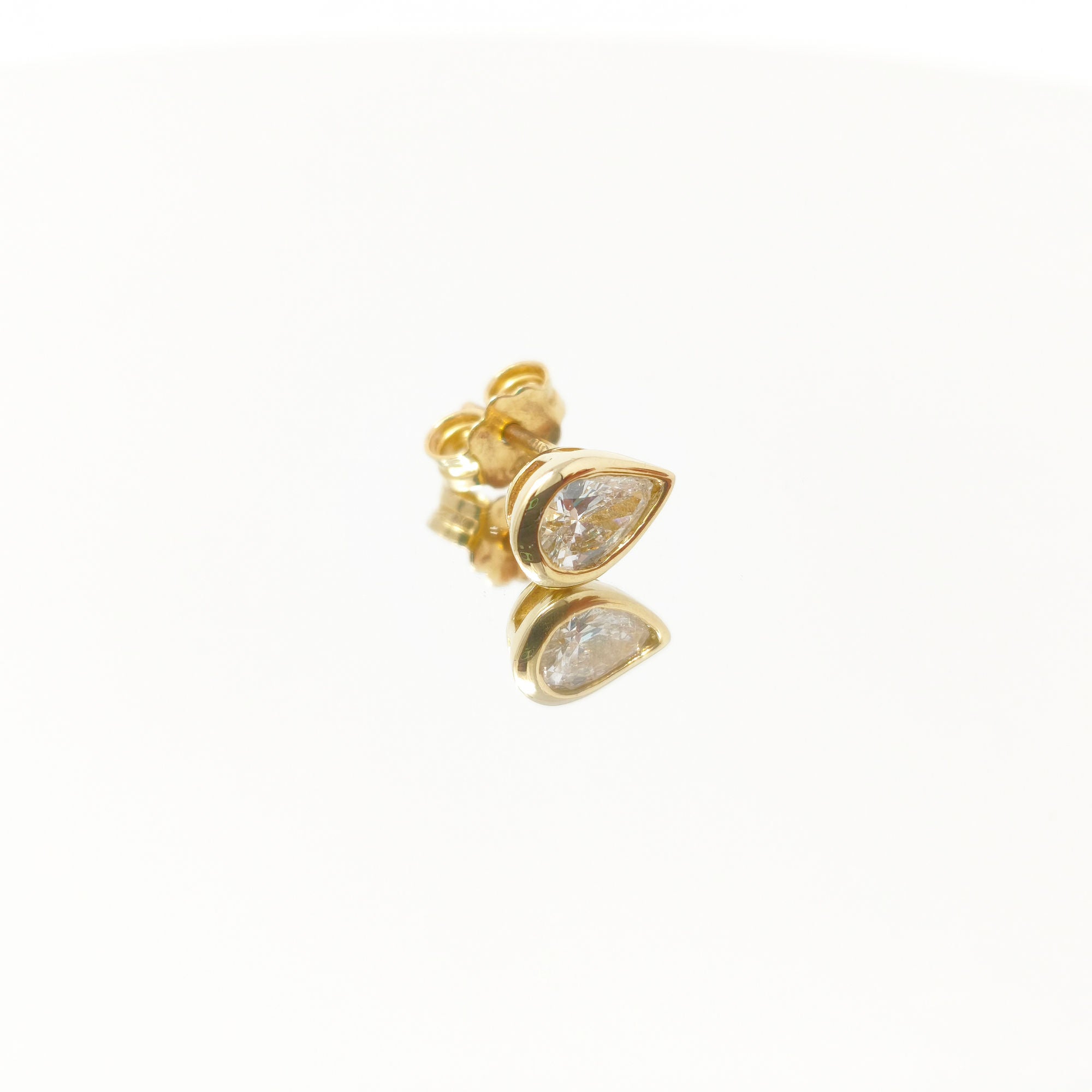 Eden Seed 18K Guld Ørestikker m. Lab-Grown Diamant