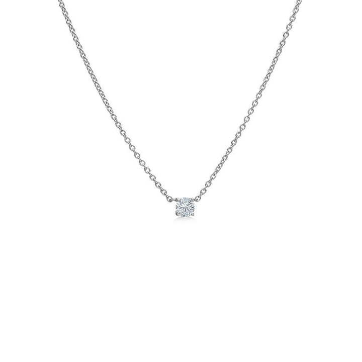 ES X RO Floating Diamond 18K Hvidguld Halskæde