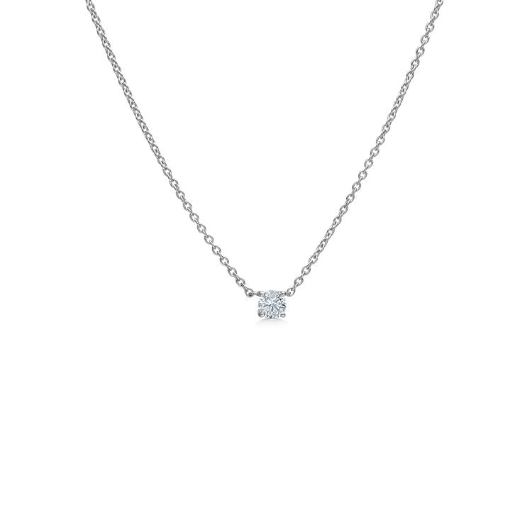 ES X RO Floating Diamond 18K Whitegold Necklace