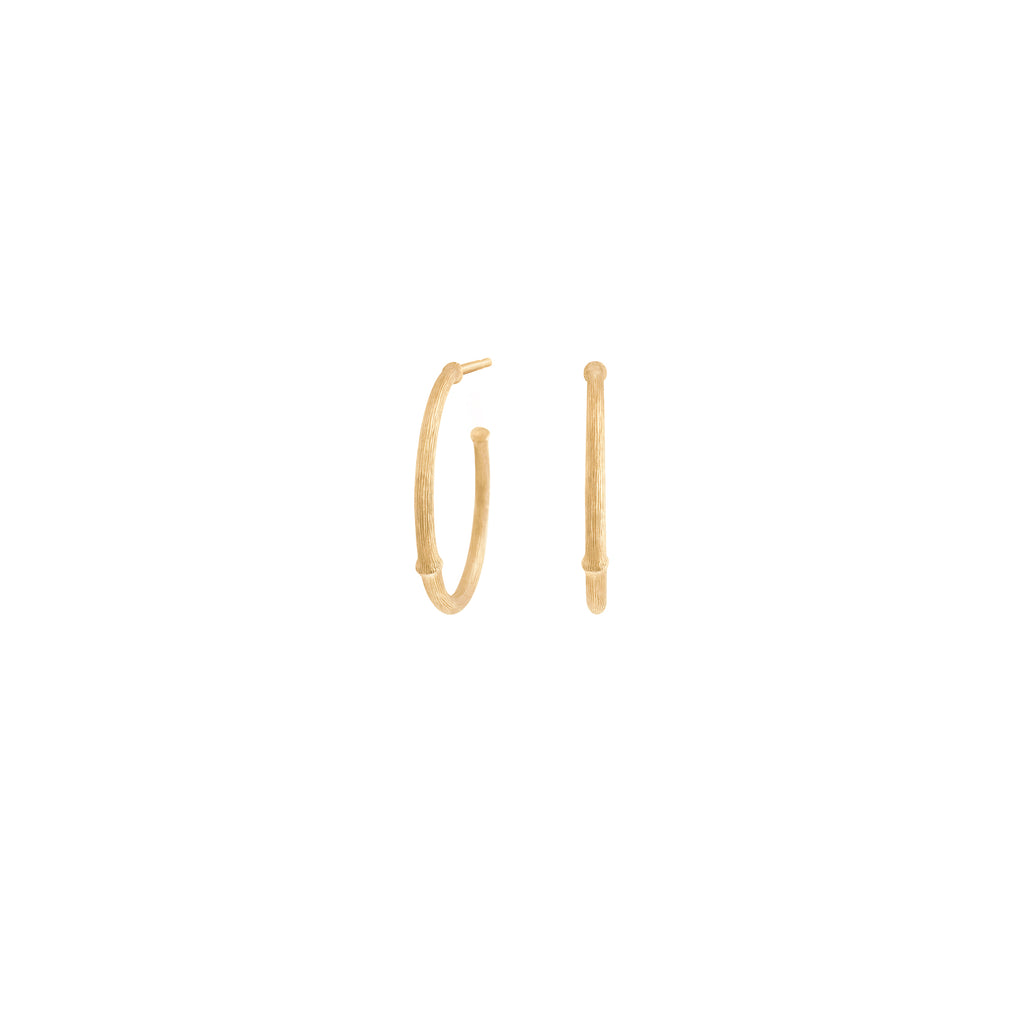 Medium Nature 18K Gold Hoops