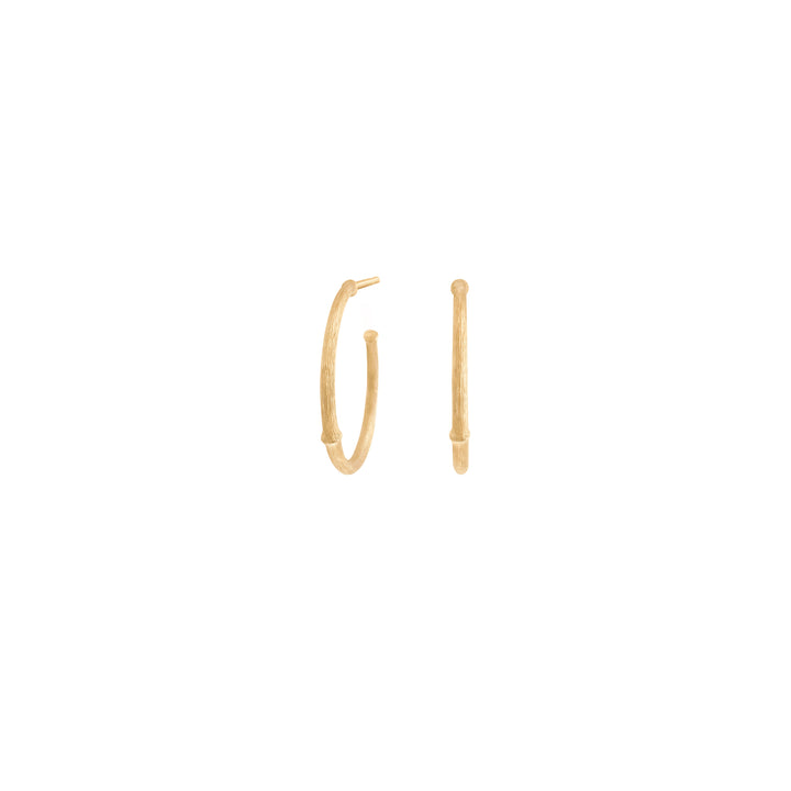 Medium Nature Hoops aus 18K Gold