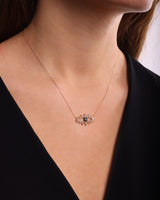 Eye 18K Gold, Whitegold or Rosegold Necklace w. Diamonds