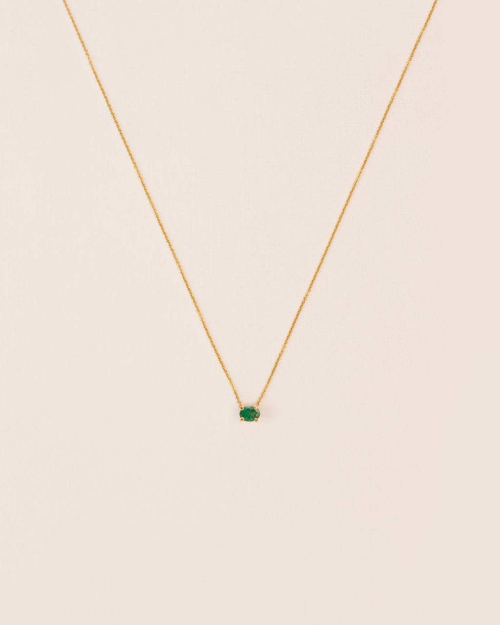 Goldkette aus 18K I Smaragd