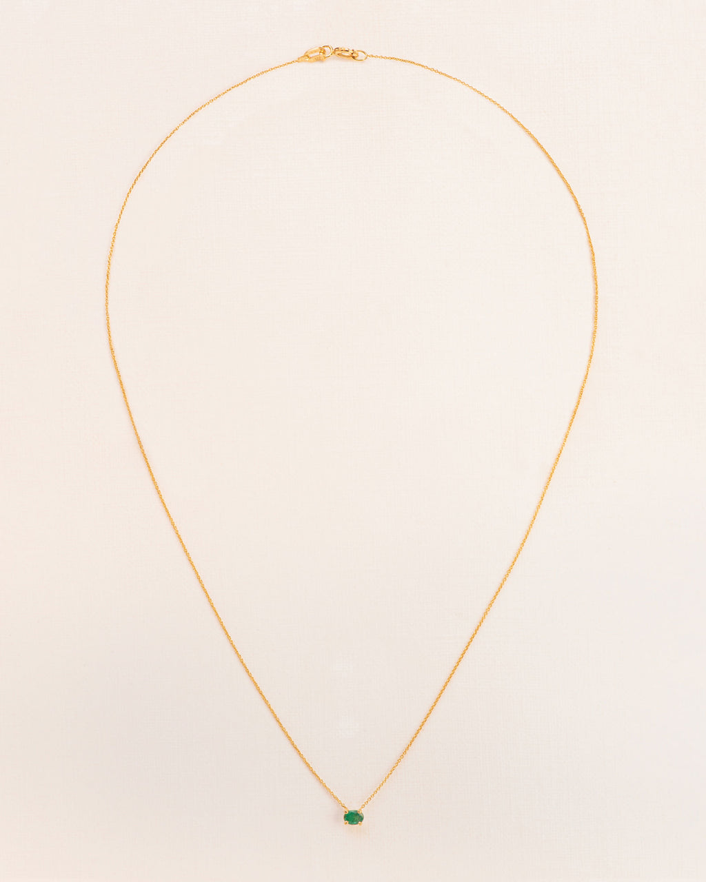 Goldkette aus 18K I Smaragd