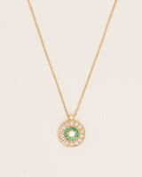 Emerald & Diamond Rosas 18K Gold Necklace