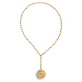 Nova Y Gold Plated Necklace w. Zirconia