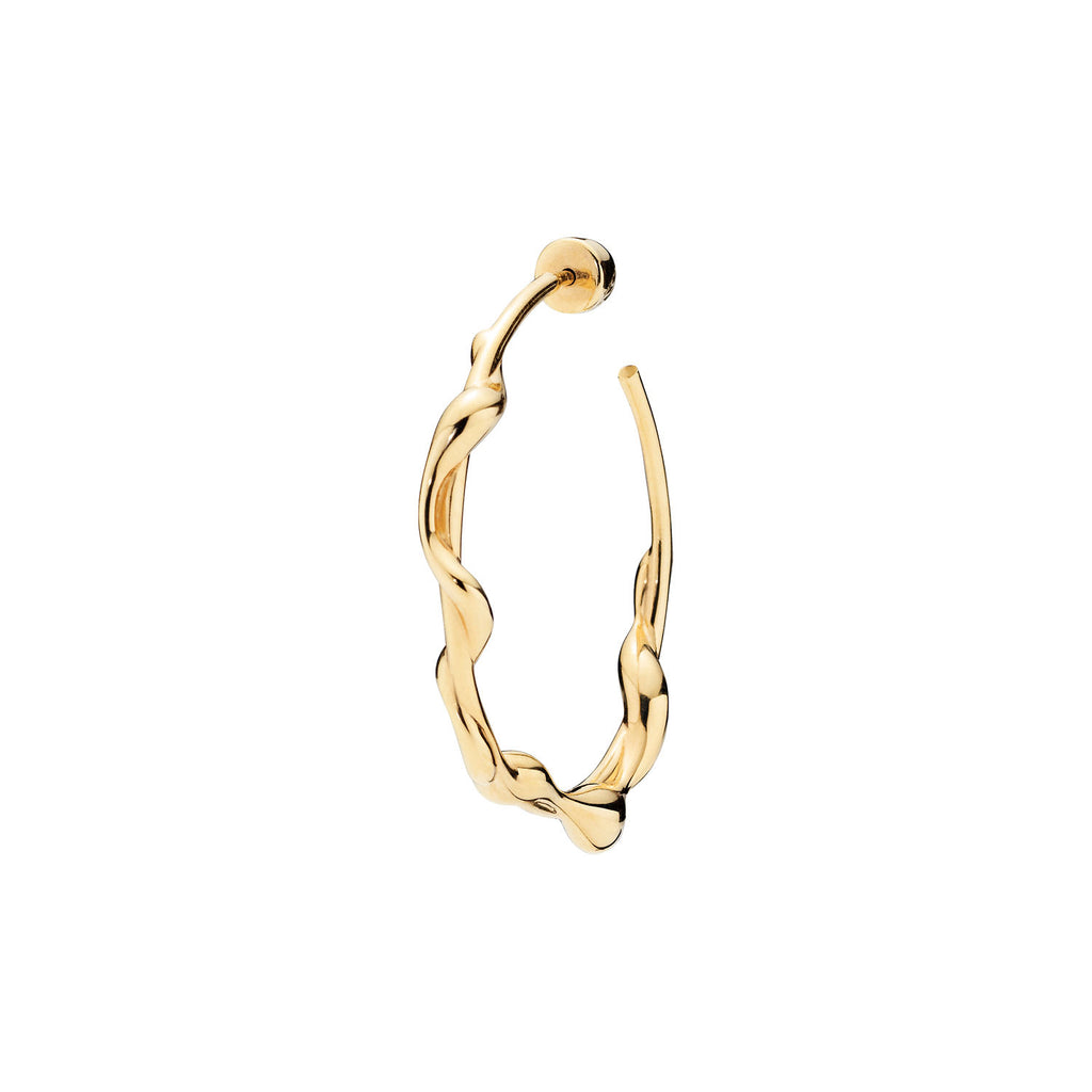 Nuri 35 Gold Plated Hoop