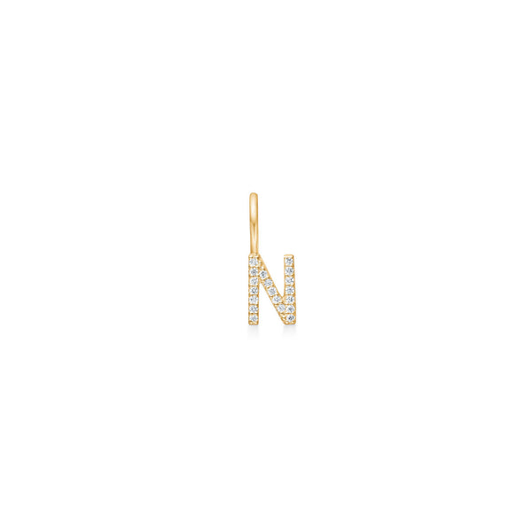 My N 18K Gold Pendant w. Diamonds
