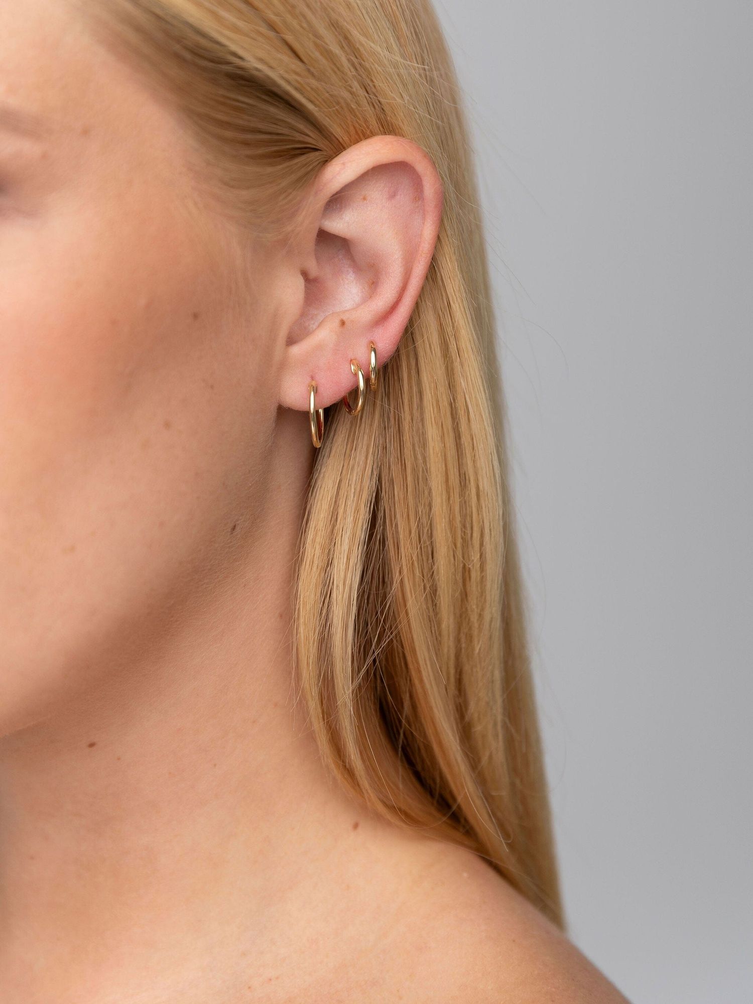 Natalie 14K Gold Hoops