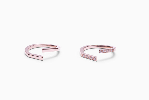 Frost 18K Rosaguld Ring m. Lab-Grown Diamanter