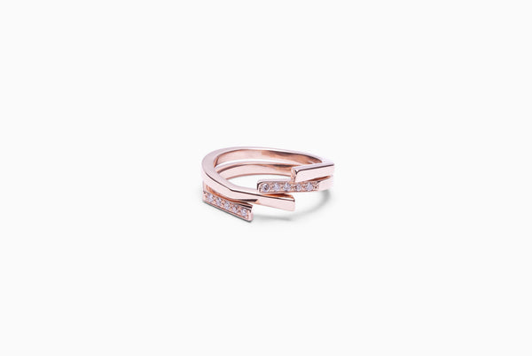 Frost 18K Rosaguld Ring m. Lab-Grown Diamanter