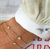 Shooting Stars Armband 18K vergoldet I Diamanten