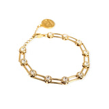 Olympia Gold Plated Bracelet w. Zirconia