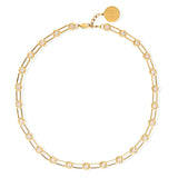 Olympia Gold Plated Necklace w. Zirconia