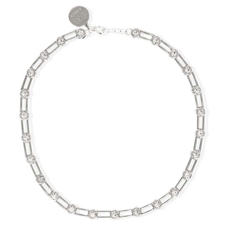 Olympia Silver Necklace w. Zirconia