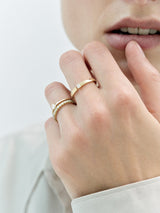 Eternity 0.45 Ring aus 14K Gold, Weißgold oder Rosegold mit Diamanten