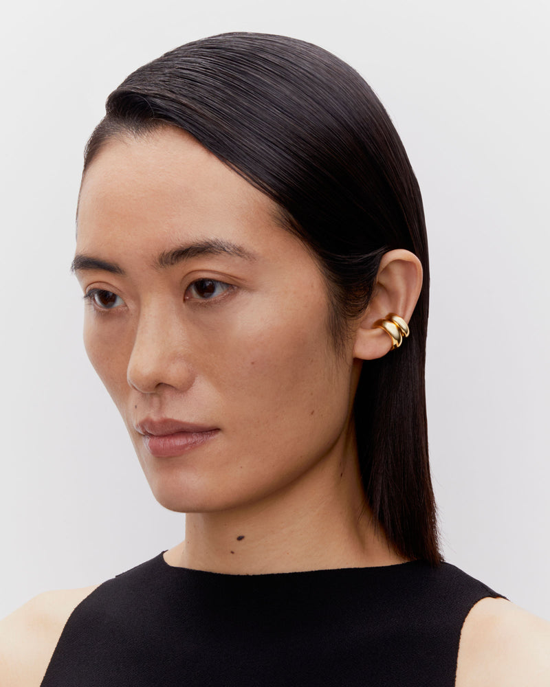 Omotesando Chunk Gold Plated Ear Cuff