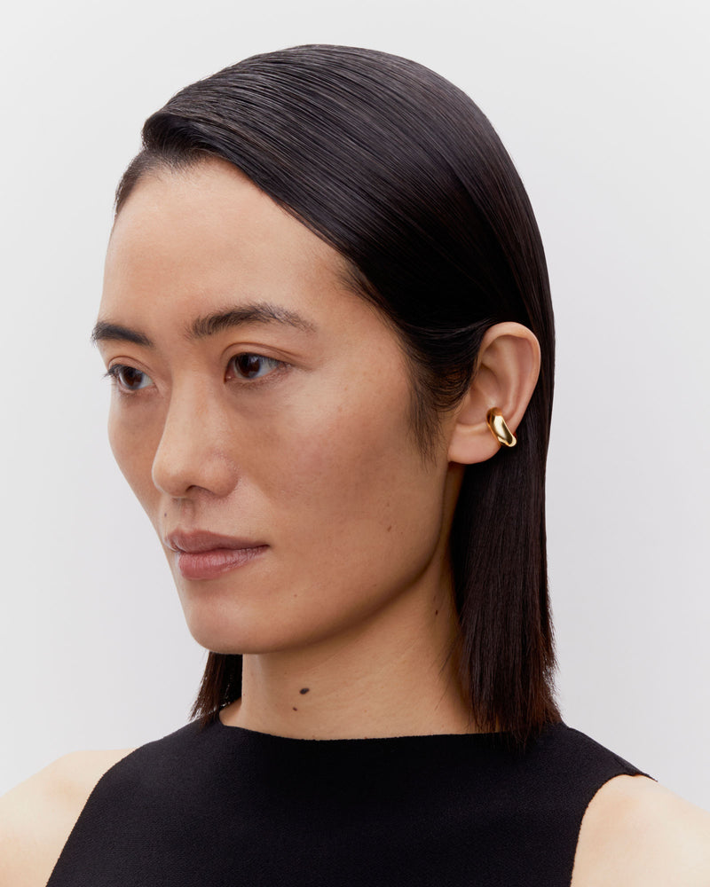 Omotesando Chunky Forgyldt Ear Cuff