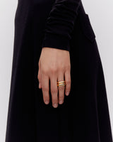 Omotesando Chunky Forgyldt Ring