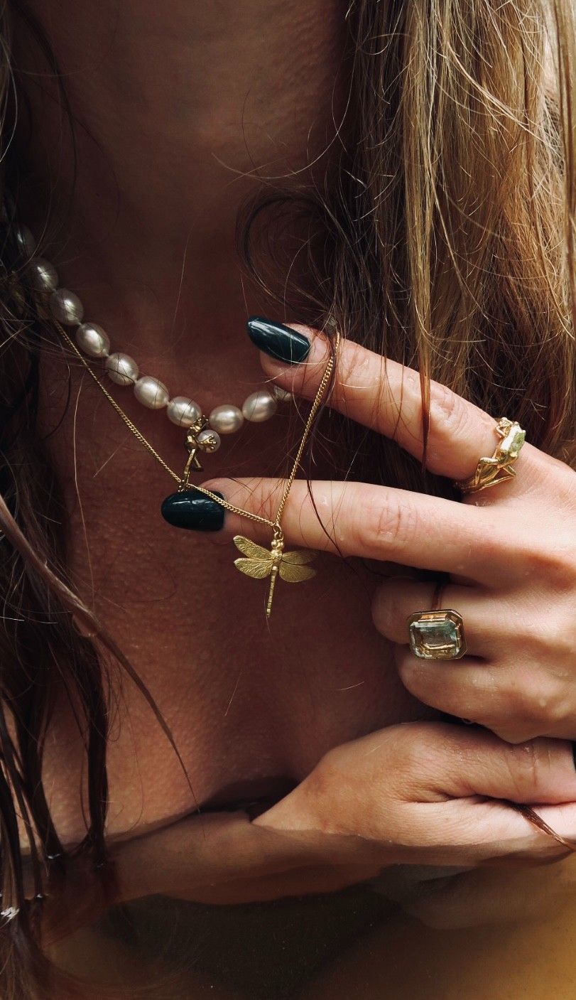 Dragonfly Gold Plated Necklace
