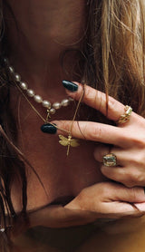 Dragonfly Gold Plated Necklace
