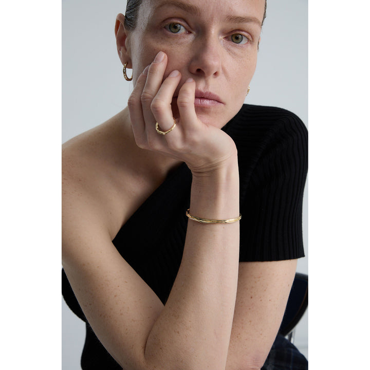 On The Edge 18K Gold Bracelet N°1 w. Diamonds