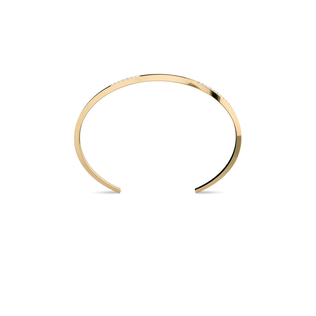 On The Edge 18K Gold Bracelet N°2 w. Diamonds