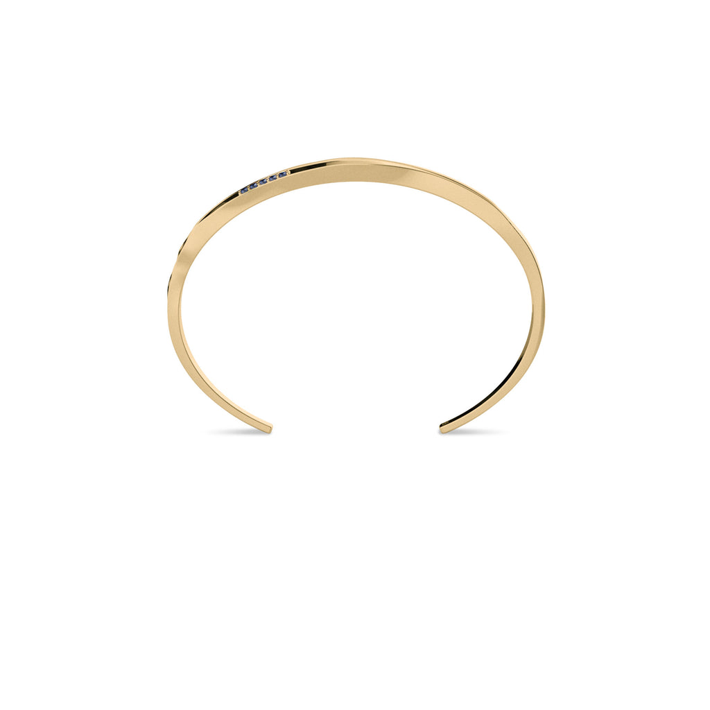 On The Edge 18K Gold Bracelet N°6 w. Sapphires