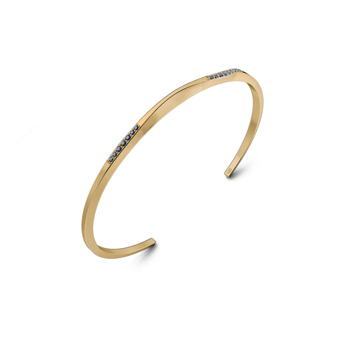 On The Edge 18K Gold Bracelet N°7 w. Sapphires