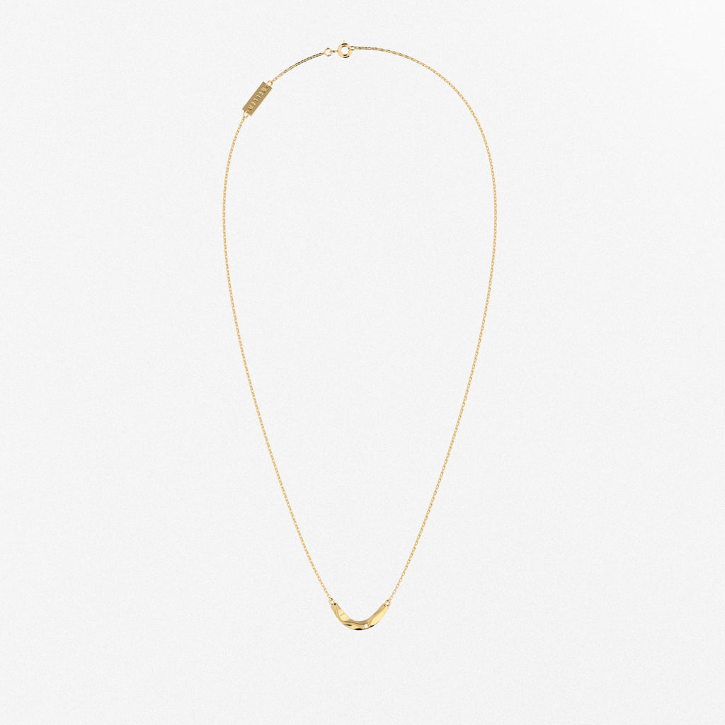On The Edge 18K Gold Necklace N°1 w. Diamond