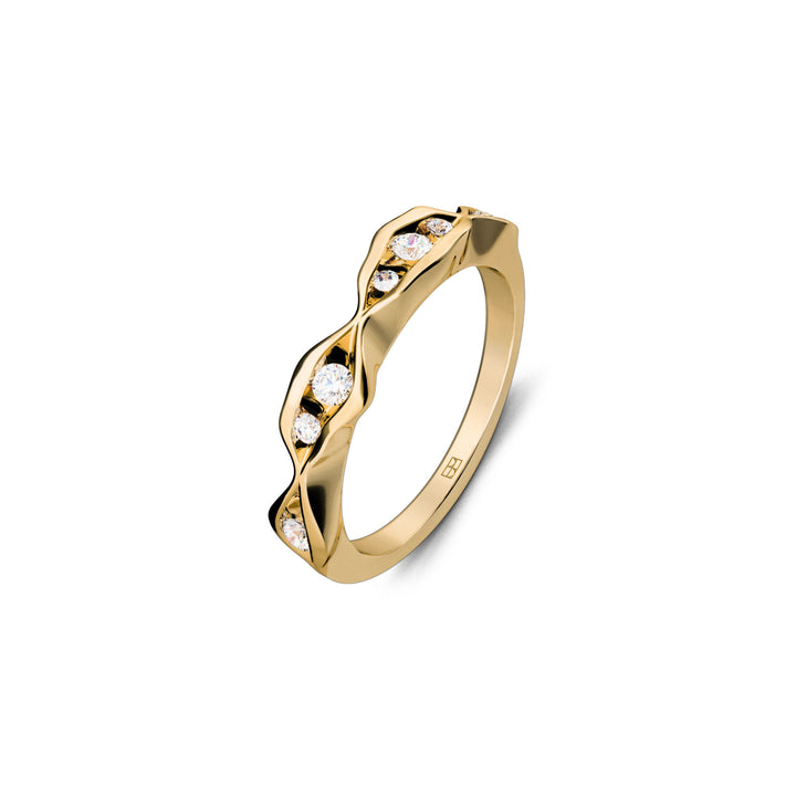 On The Edge 18K Gold Ring N°11 w. Diamonds