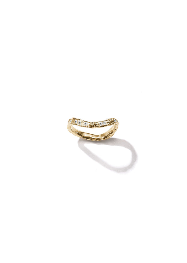 Elysia Orabelle 14k Gold Ring w. Diamonds