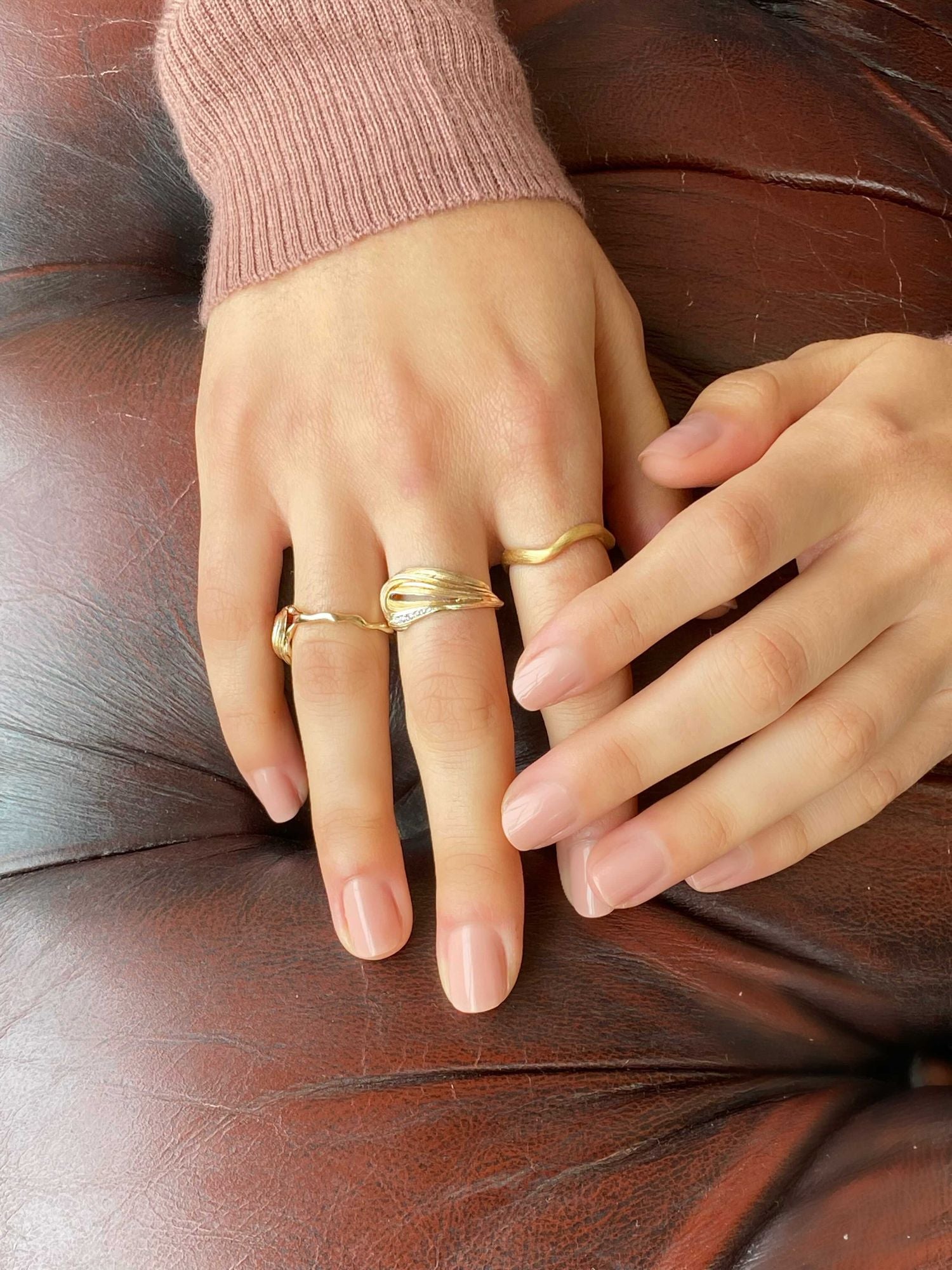 Ora Pavé-Goldring aus 14K