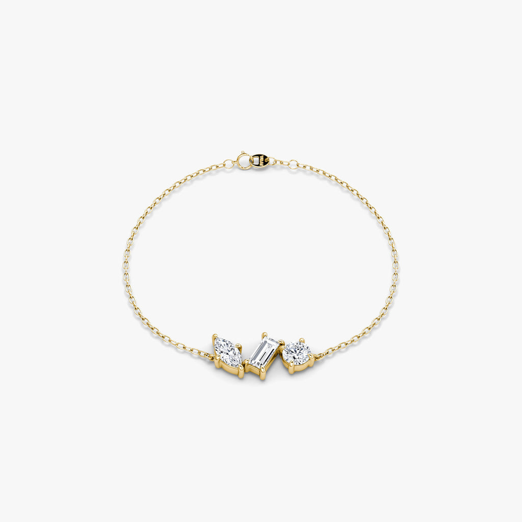 Orion 14K Gold Bracelet w. Lab-Grown Diamonds