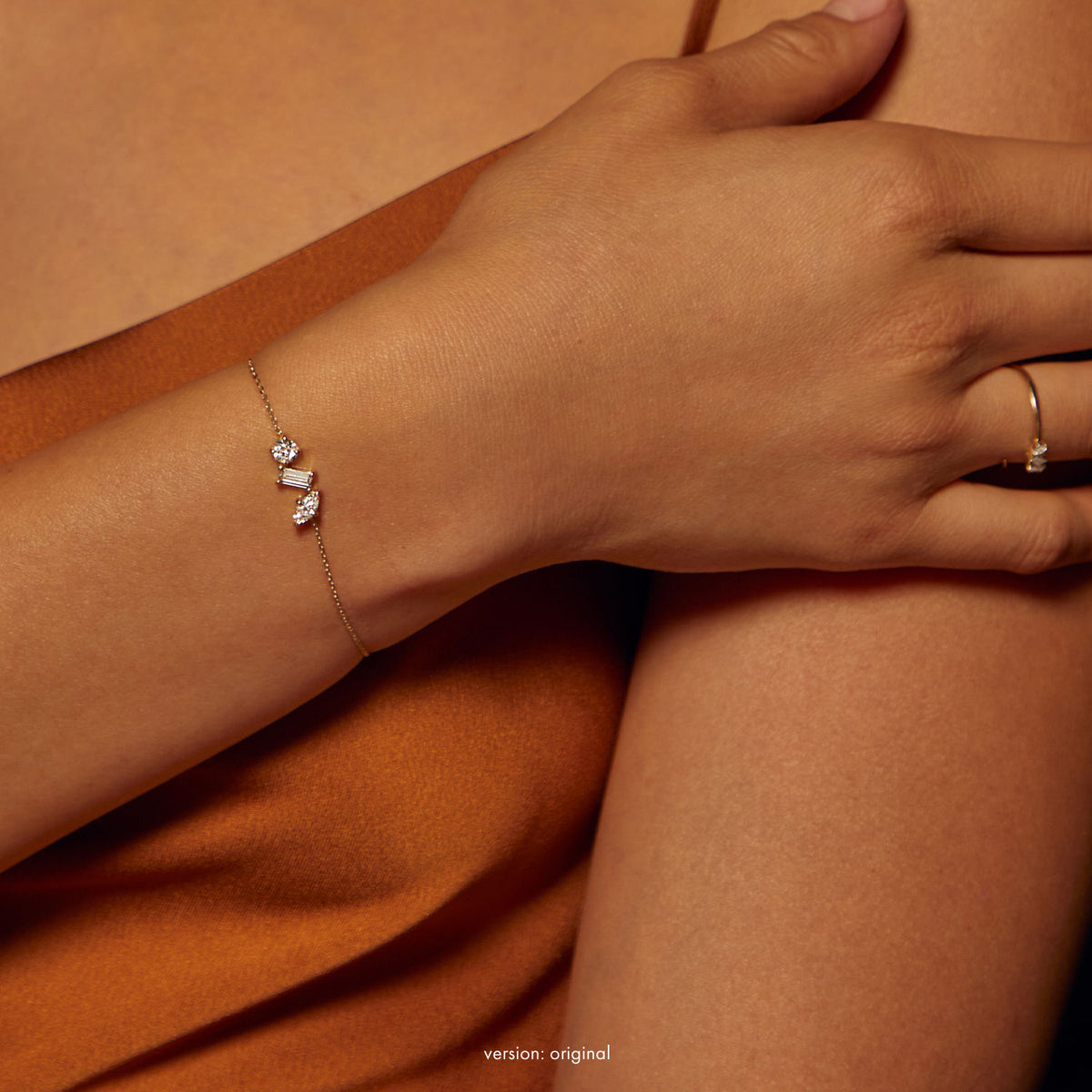 Orion 14K Gold Bracelet w. Lab-Grown Diamonds