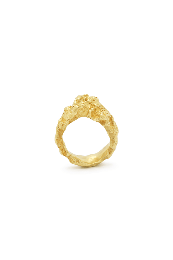 Rock Plain 18K Guld Ring