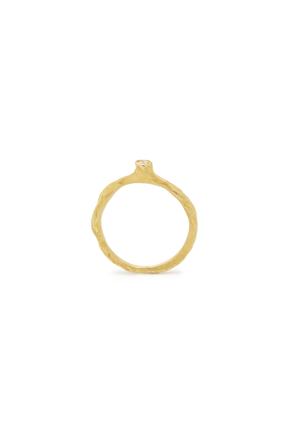 Ines 0.05ct 18K Gold Ring w. Diamond