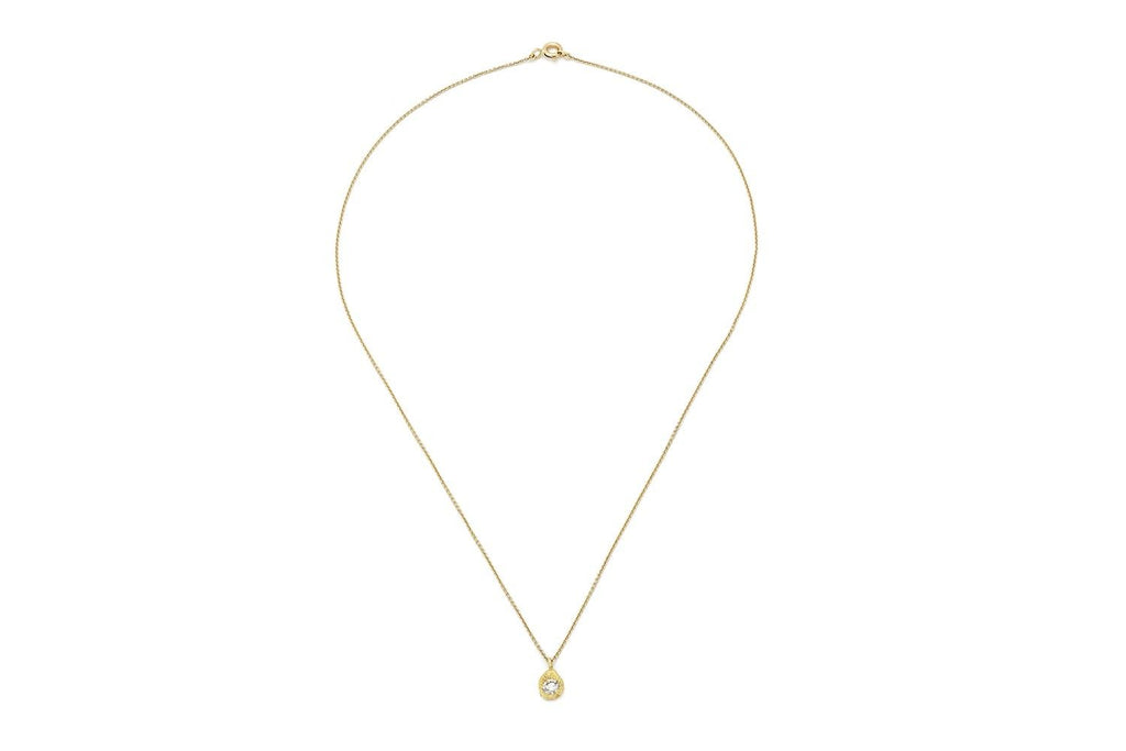 Iman 0.20ct 18K Gold Necklace w. Diamond