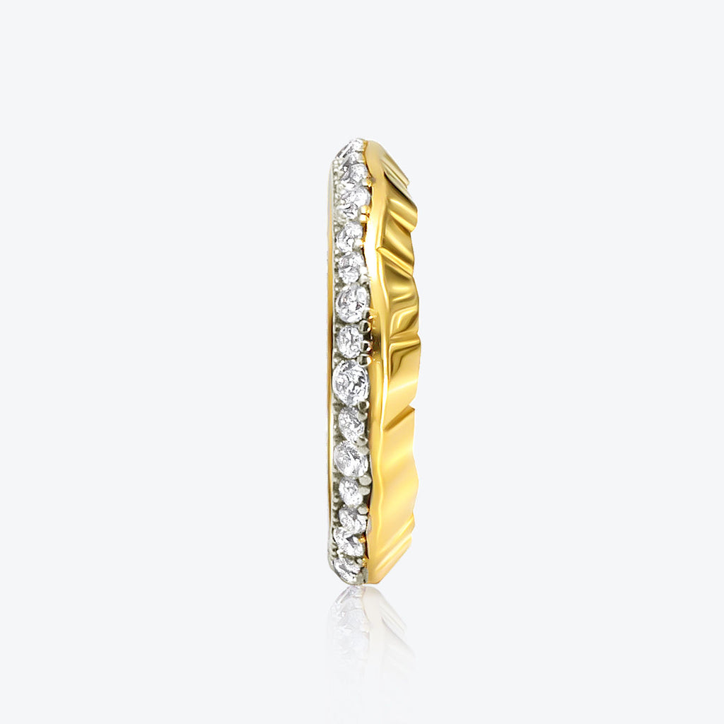 A. ICEBERG 18K GOLD RING W. Labor gewachsen Diamantpavé