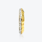 A. Iceberg 18K Gold Ring w. Lab-Grown Diamond Pavé