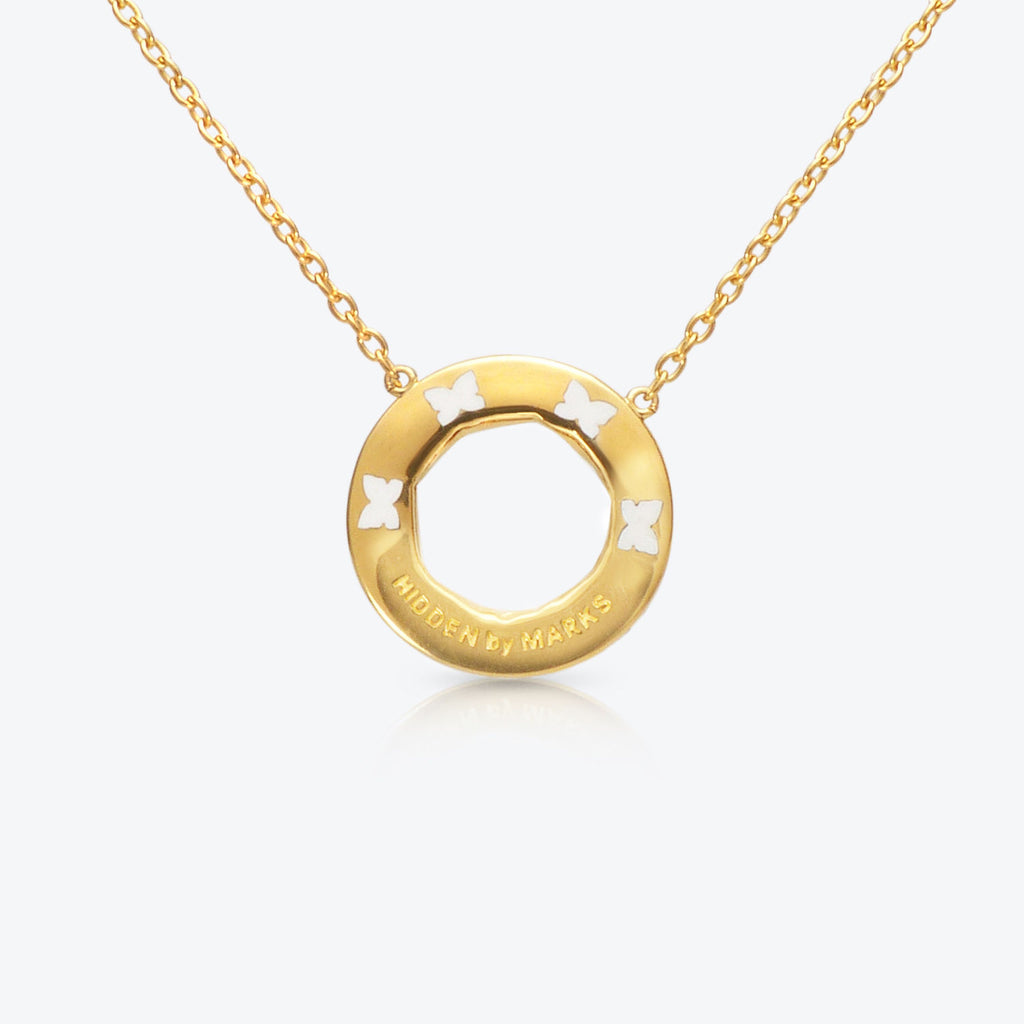 A. Sun Halo Aura 18k Gold Halskette w. Labor gewachsen Diamantpavé