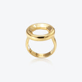 A. Sun Halo 18K Gold Ring