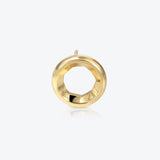 A. Sun Halo 18K Gold Studs