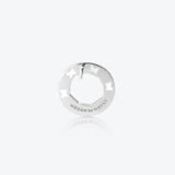 A. Sun Halo Silver Studs w. Snow White Enamel