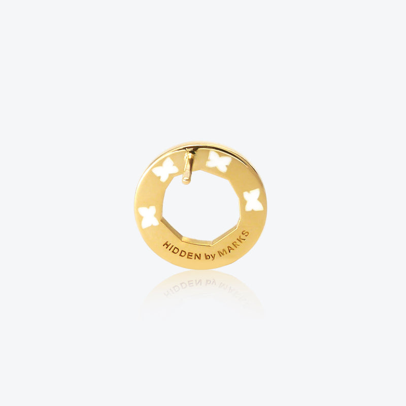 A. Sun Halo 18K Gold Studs