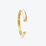 A. Iceberg 18K Gold Plated Cuff w. Snow White Enamel